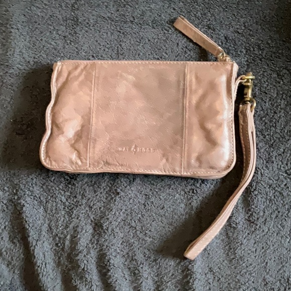 Day & Mood Zippered Leather Wristlet. - Picture 2 of 8